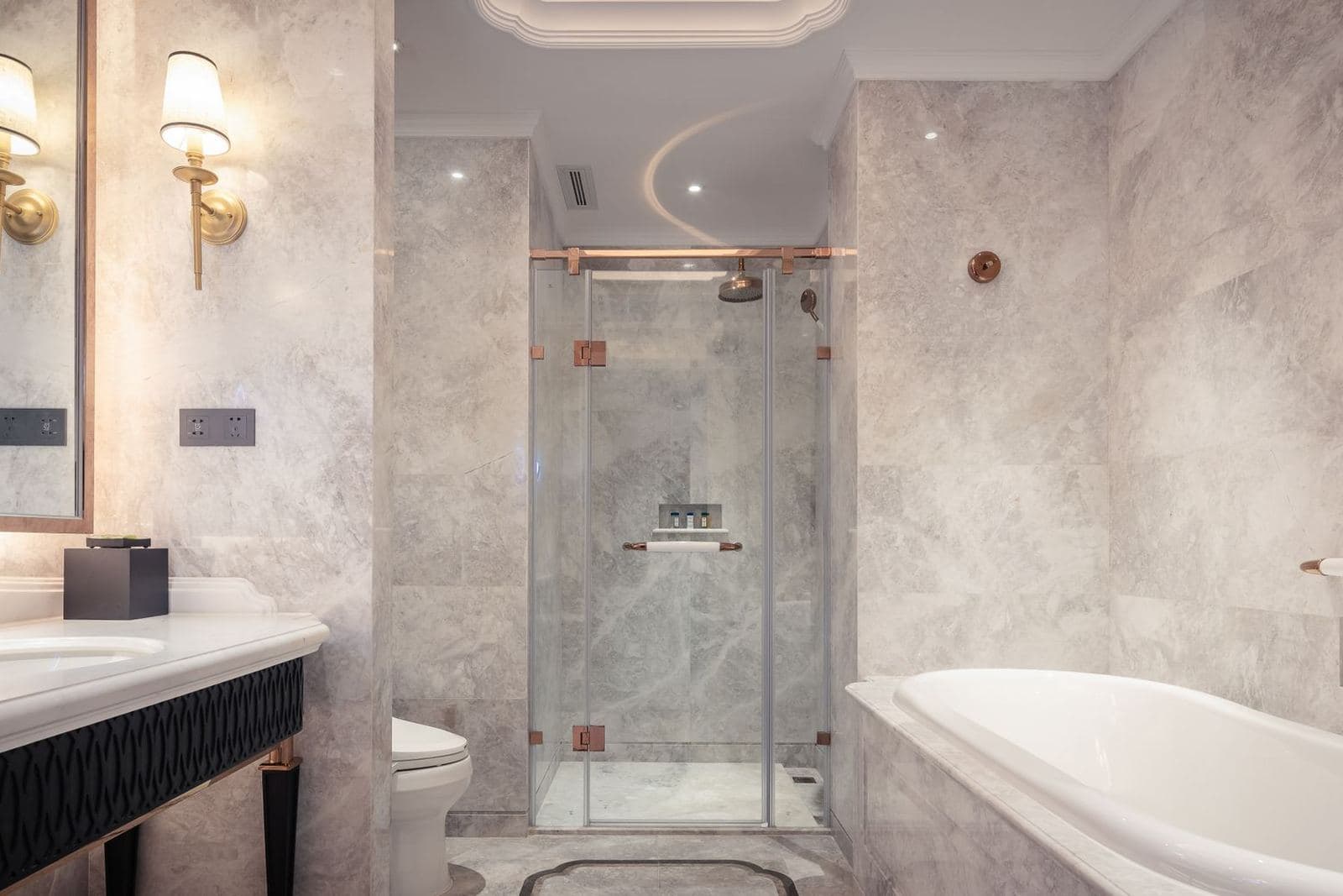 Marble bathroom