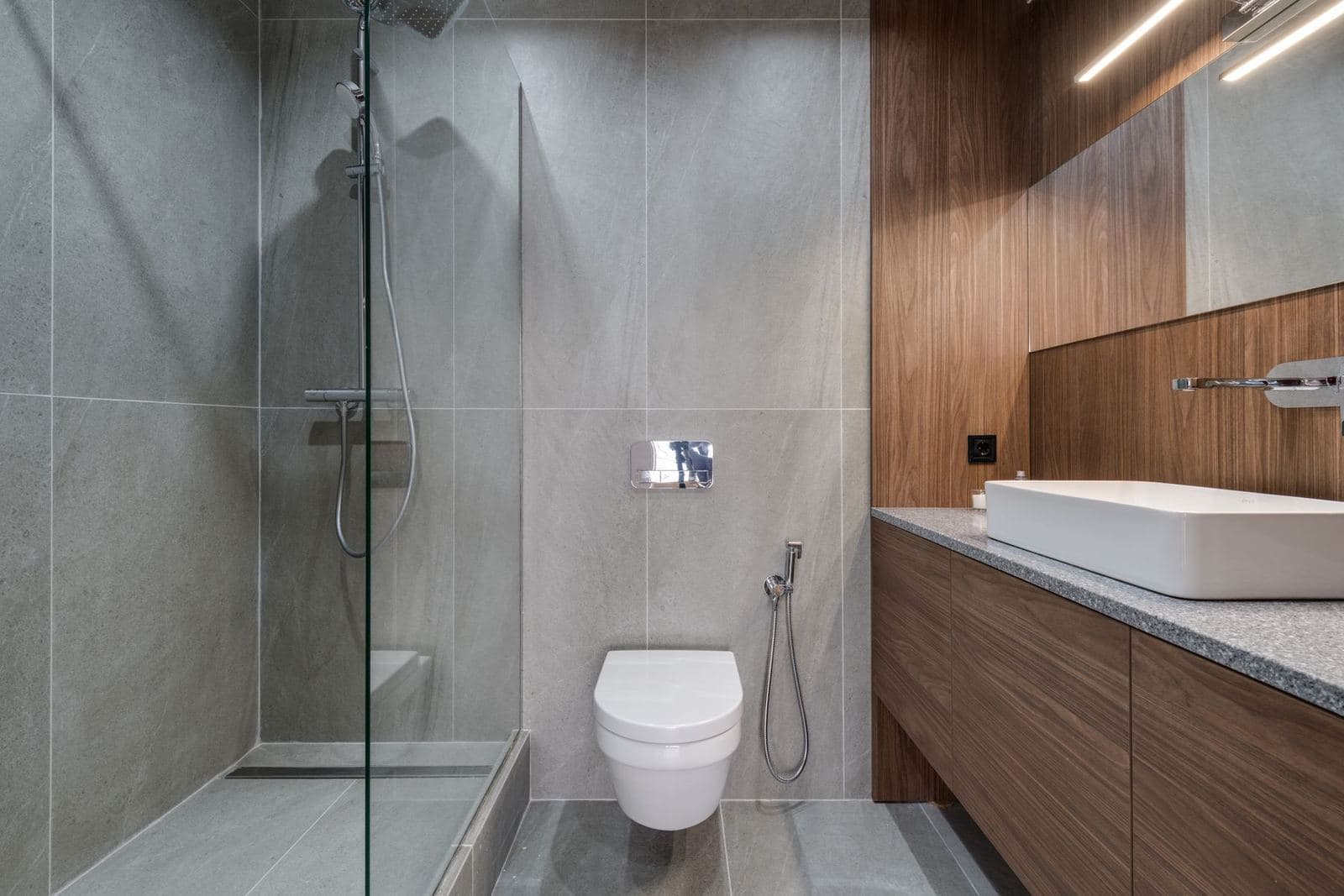 Bathroom with walk-in shower
