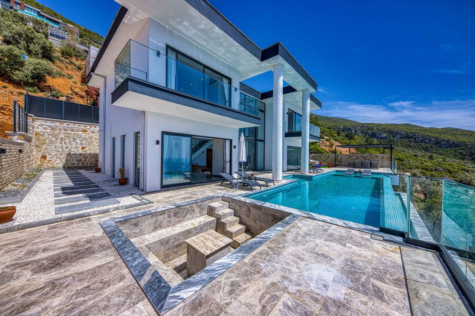 Modern villa with infinity pool